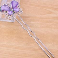 Purple Butterfly Hair Pin artificial imitation fashion jewellery online