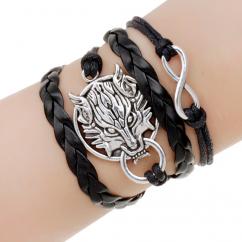 CBS Lucky Lion Forever Leather Multilayer Charm Bracelet artificial imitation fashion jewellery online