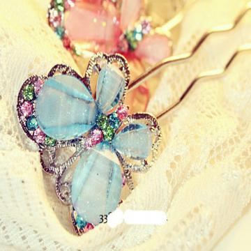 Blue Butterfly Hair Pin artificial imitation fashion jewellery online