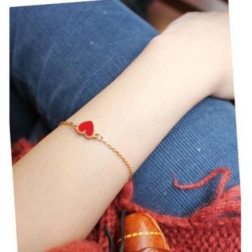 Gold Plated Heart Bracelet artificial imitation fashion jewellery online