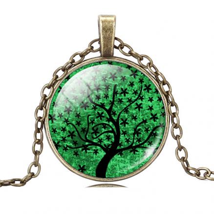 Life Tree Green Pendant artificial imitation fashion jewellery online