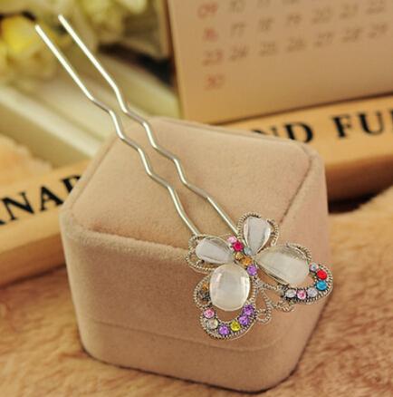 White Butterfly Hair Pin artificial imitation fashion jewellery online