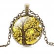 Life Tree Yellow Pendant artificial imitation fashion jewellery online