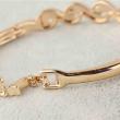 Gold Plated Twisted Zirconia Stones Bracelet artificial imitation fashion jewellery online