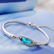 Blue Austrian Crystal Charm Bracelet artificial imitation fashion jewellery online