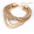 Golden Multilayer Charm Handmade Bracelet artificial imitation fashion jewellery online