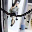 Black Choker Style Necklace With Crystal Drops artificial imitation fashion jewellery online