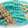 Blue Beads Multilayer Adjustable Bracelet artificial imitation fashion jewellery online