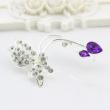 Butterfly Elegant Women Crystal Silver Ear Clip Earring - 1Pc artificial imitation fashion jewellery online